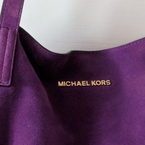 Michael Kors suede bag, large